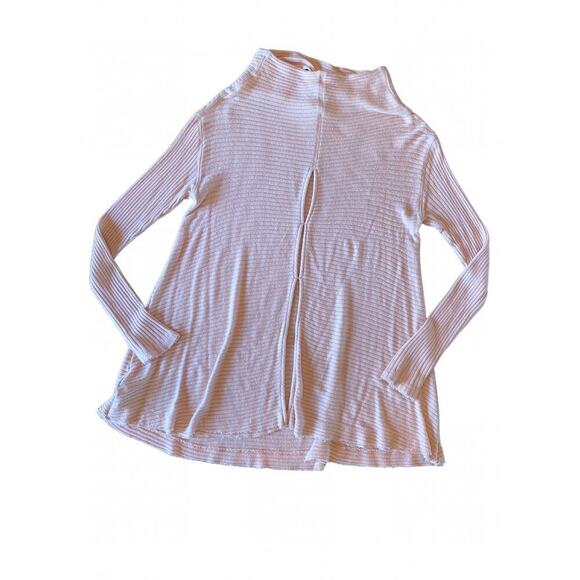 We the Free Free People Lover Ribbed Split Back Thermal Mock Neck Top Size XS - Picture 6 of 7